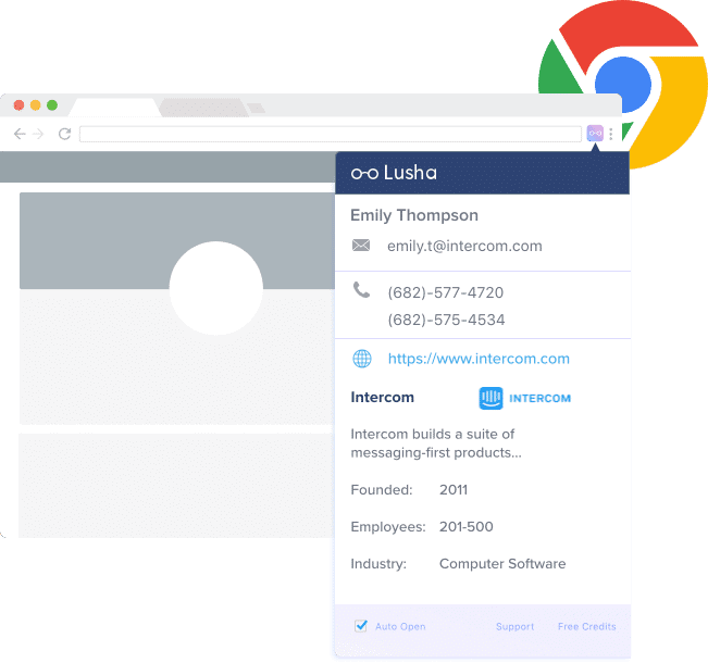 lusha-chrome-extension