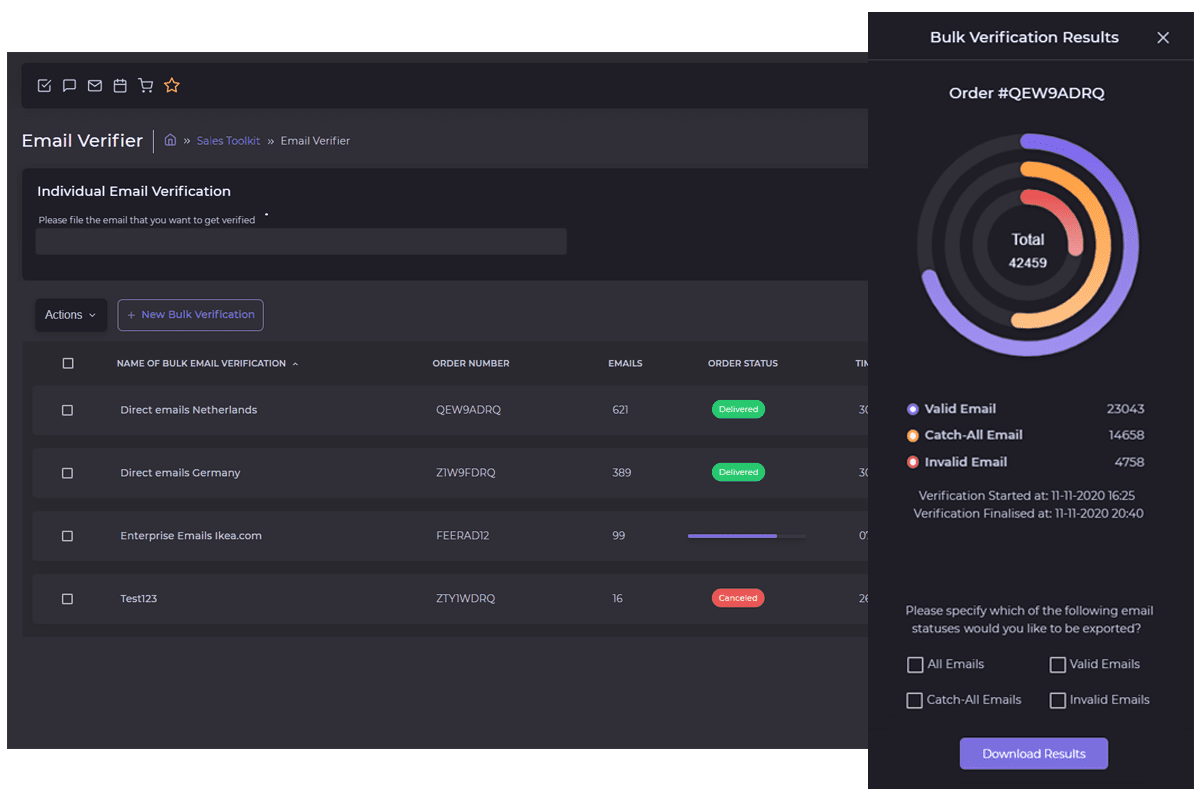 sales toolkit email bulk verification