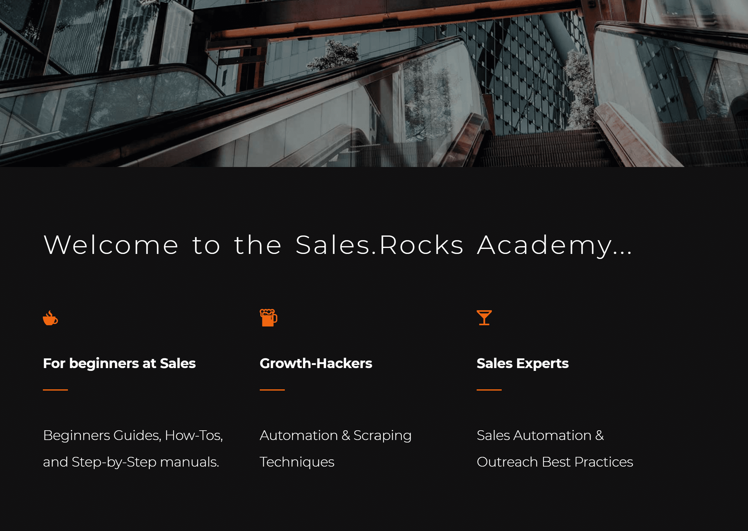 Sales.Rocks Academy screenshot