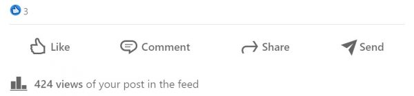 Low engagement LinkedIn Post